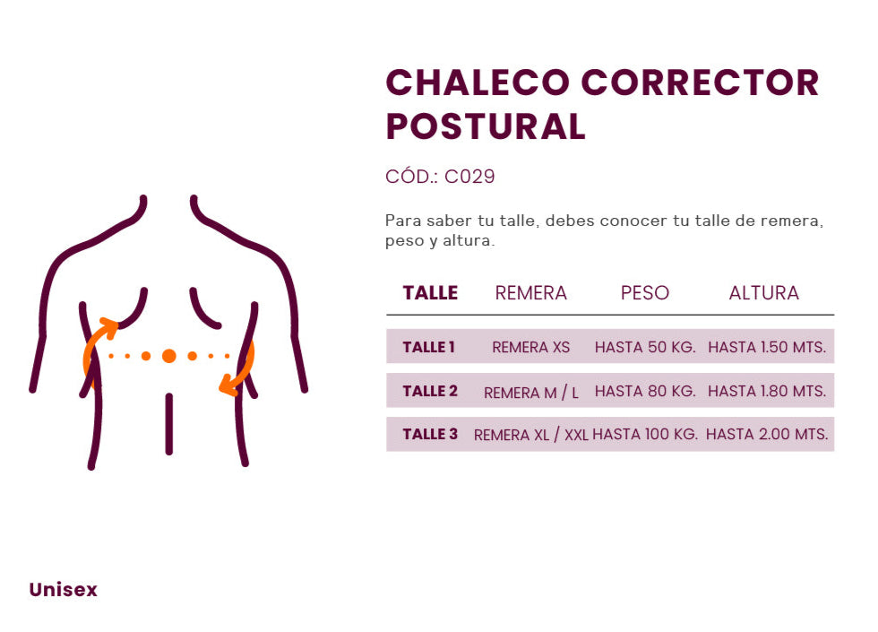 CHALECO CORRECTOR POSTURAL