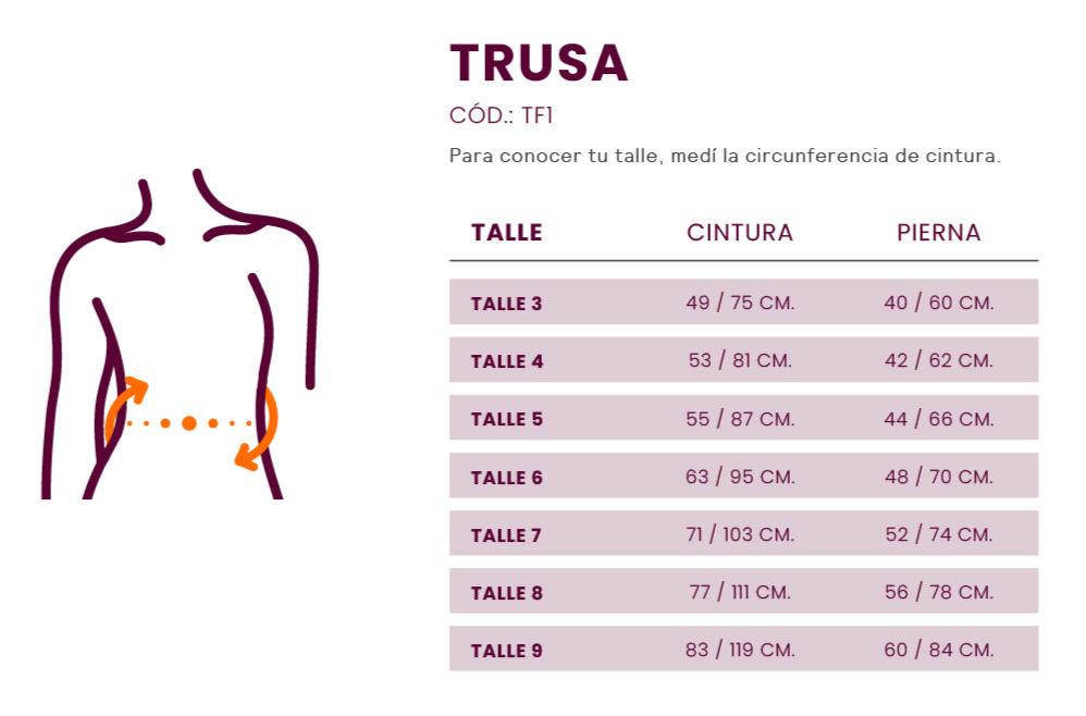 Una **trusa sin pierna** es una prenda de ropa interior que cubre el torso y la cintura, pero no incluye cobertura para las piernas. Es ideal para quienes buscan comodidad y soporte en la zona abdominal sin comprometer la movilidad de las piernas.