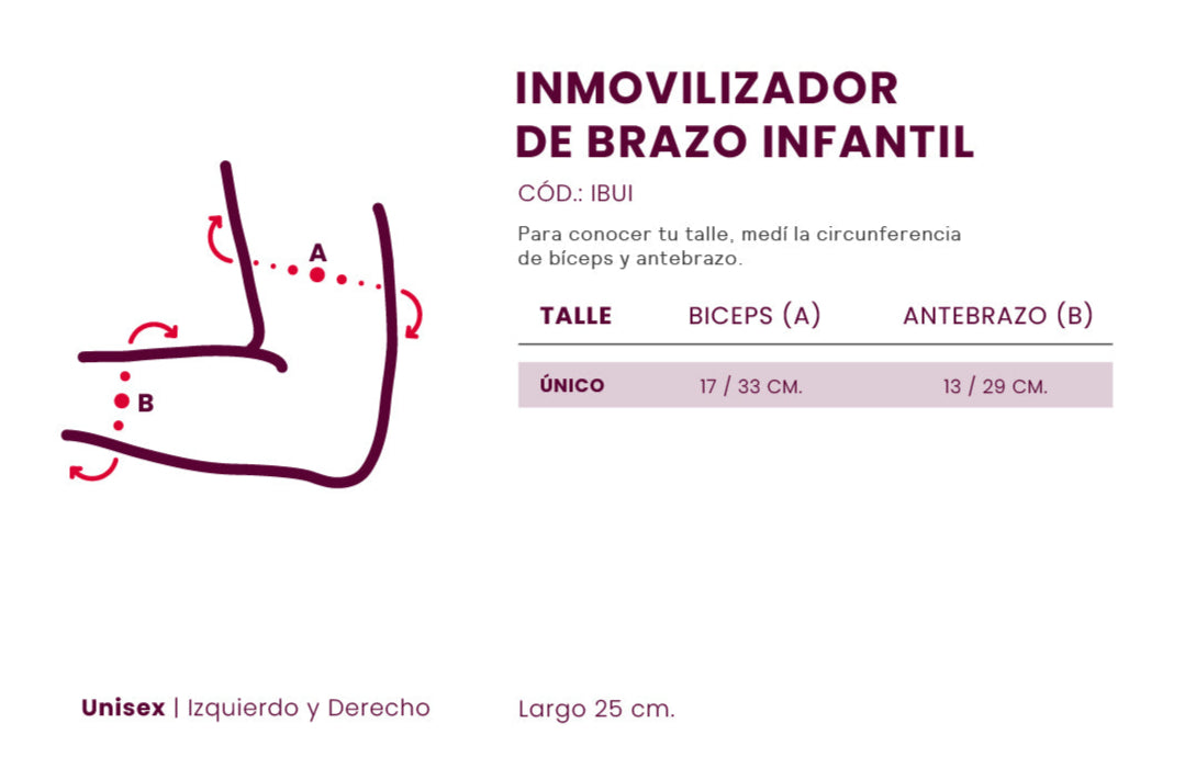 INMOVILIZADOR DE BRAZO UNIVERSAL INFANTIL - IBUI