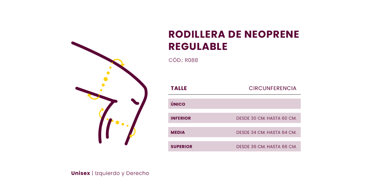 RODILLERA ABIERTA DE NEOP EN 8 - R088