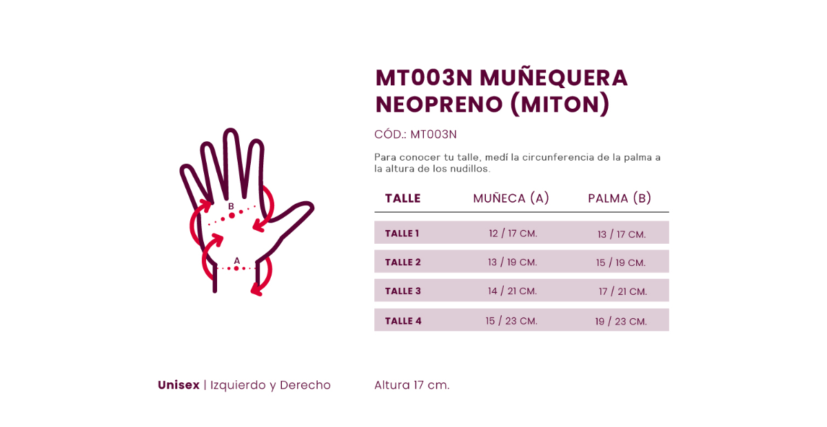 MUÑEQUERA MITÓN NEOP - MT003N