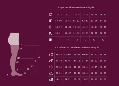 MEDIA ANTIEMBOLICA UNISEX MICROFIBRA 18-23 mm Hg - A2140