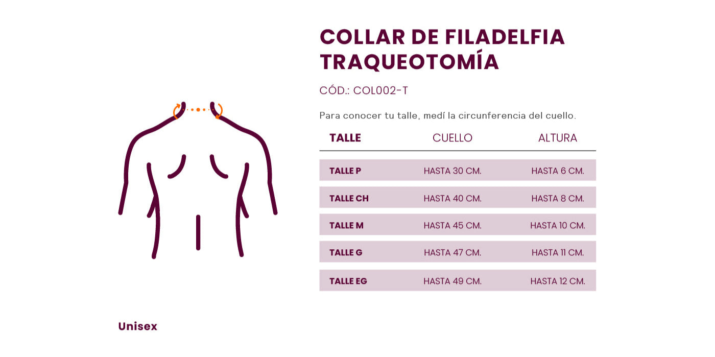 COLLAR FILADELFIA TRAQUEOSTOMIA CHICO - COL002-T
