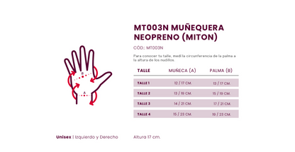 MUÑEQUERA MITÓN NEOP - MT003N